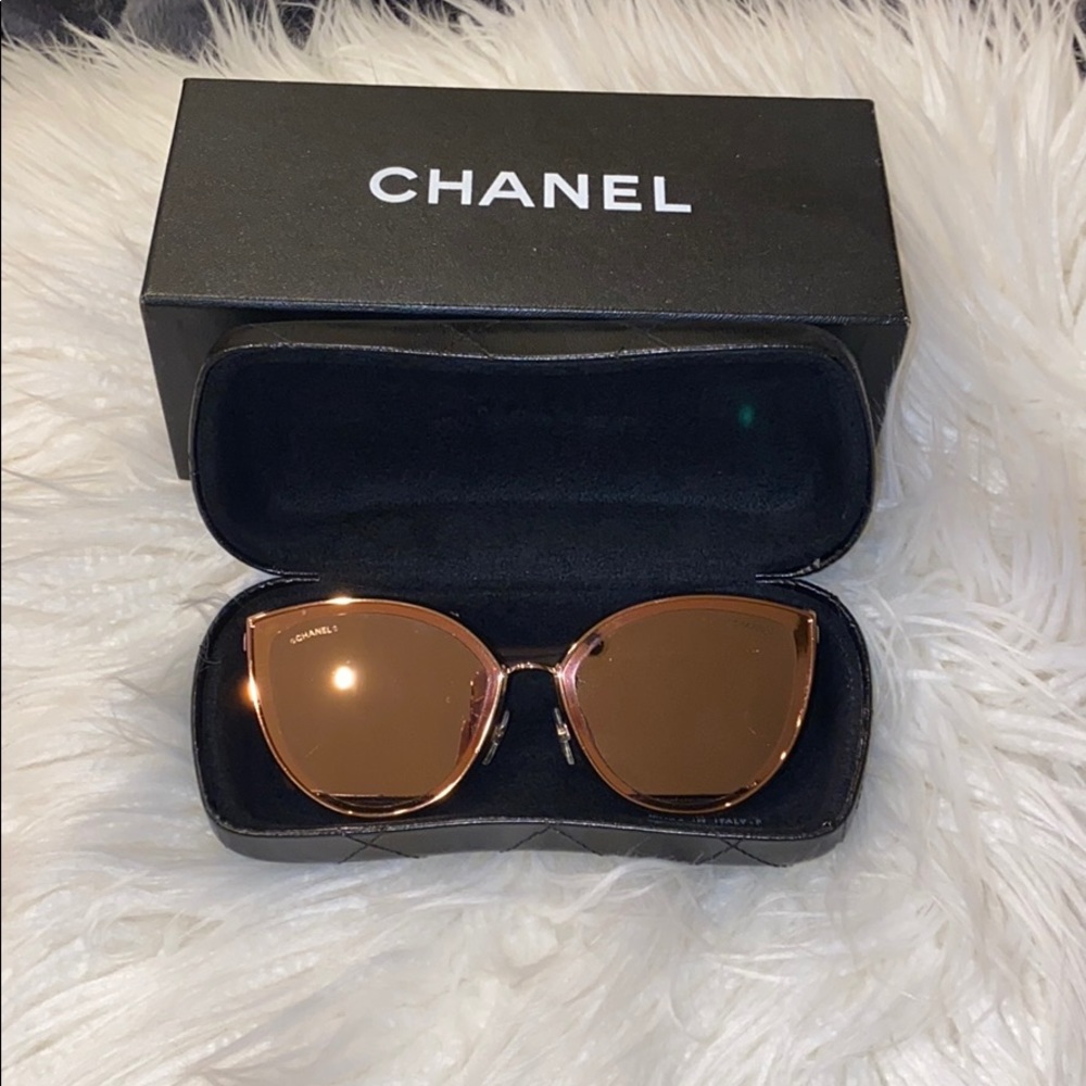 COPY - Chanel Rose gold cat eye sunglasses